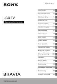 Per vedere il documento Sony KDL-40BX440 Manuale Utente