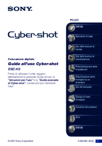 Per vedere il documento Sony DSC-H3 Manuale Utente